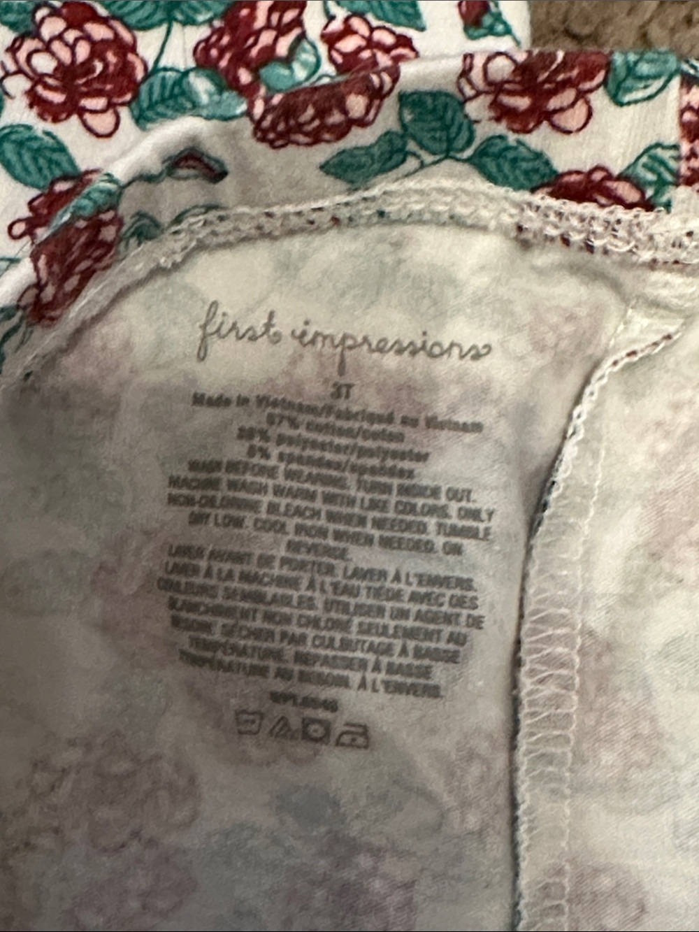 First Impressions Raspberry Print Outfit - Picture 6 of 6